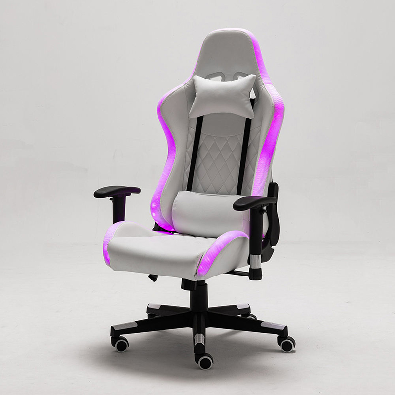 Manufacturer Outlet modna bijela RGB led svjetiljka Silla Gamer Ergonomic Computer Pc Gamer Chair  Manufacturer Outlet modna bijela RGB led svjetiljka Silla Gamer Ergonomic Computer Pc Gamer Chair